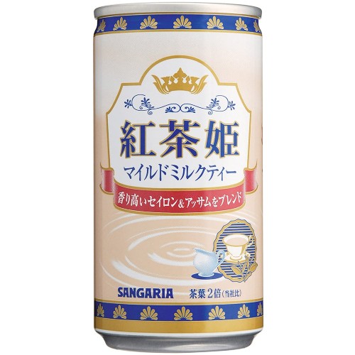 サンガリア 紅茶姫 マイルドミルクティー 185g×30本