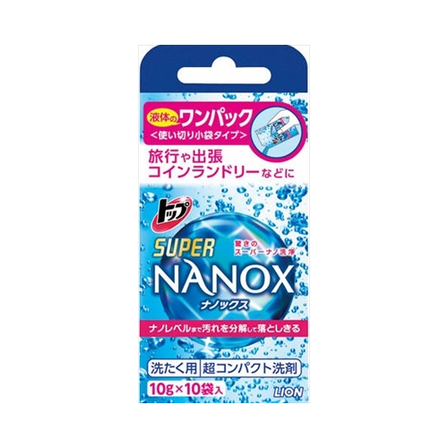 ライオン トップ NANOX ワンパック 10g/包 1セット(10包) ×10セット
