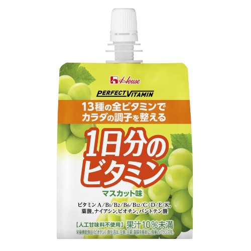 PERFECT VITAMIN 1日分のビタミンゼリー マスカット味 180g×24袋 ハウスウェルネスフーズ