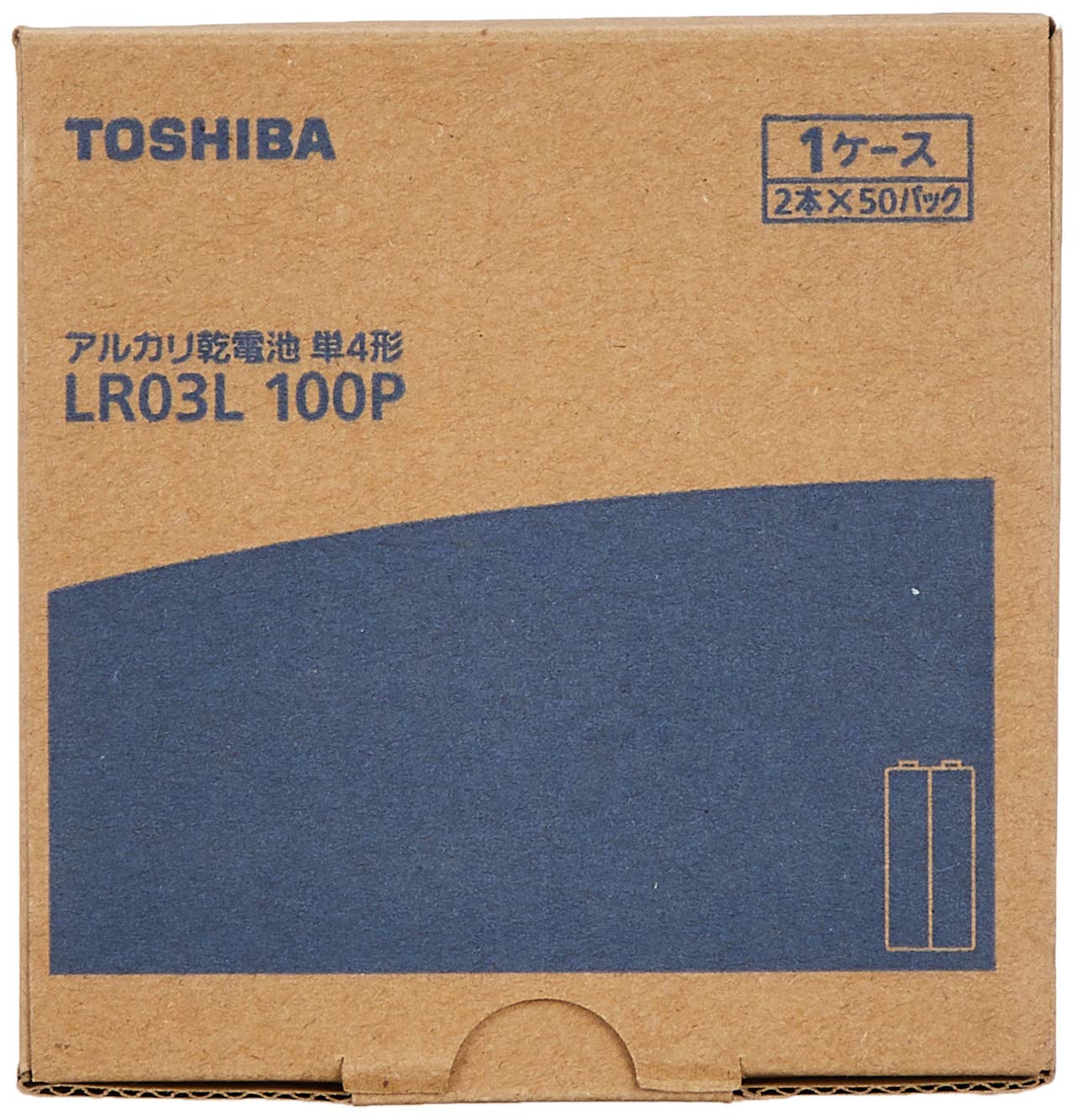 東芝 アルカリ乾電池 単4形1パック100本入 LR03L100P
